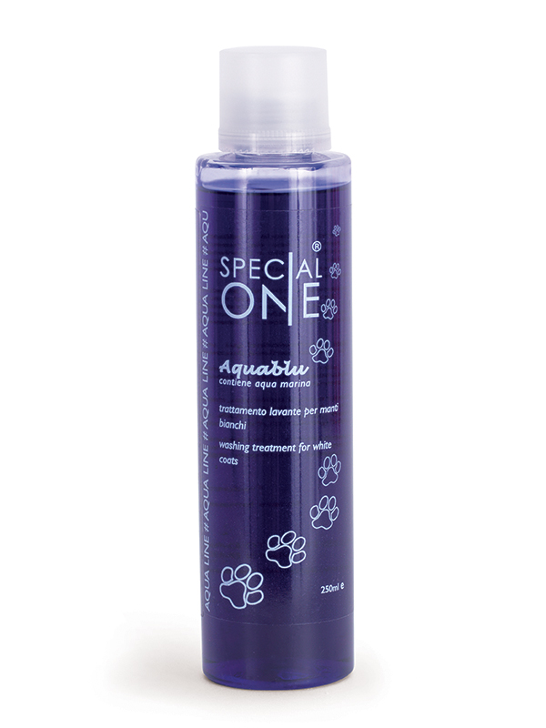 Cane: SPECIAL ONE aquablu - SHAMPOO MANTI CHIARI PER CANI E GATTI 250 ml